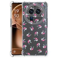 Doorzichtige Silicone Hoesje voor OPPO Find X6 Pro Unicorns