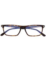 TOM FORD Eyewear lunettes de vue à monture rectangulaire - Marron