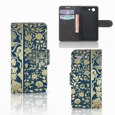 Sony Xperia Z3 Compact Hoesje Beige Flowers Sony Xperia Z3 Compact Hoesje Beige Flowers