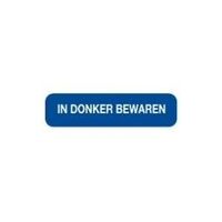 Strooketiket in donker bewaren 44 x 11mm - thumbnail