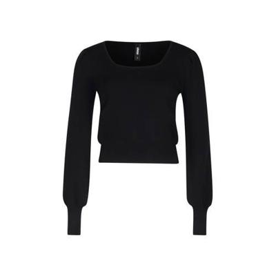 Shoeby Eksept ribgebreide trui Fire zwart