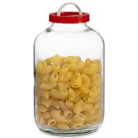 Voedsel weck/opslag container/voorraadpot - glas - 8 liter - schroefdop/draaghengsel - transparant/r