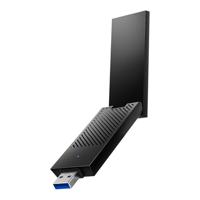 Cudy AXE5400 Tri-Band Wi-Fi 6E Draadloze USB 3.0 Adapter WU5400 WiFi-adapter voor Desktop PC, ondersteunt Windows 11/10, High Gain Antennes, 6GHz, 1024-QAM, 160MHz, WPA3