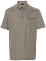 Zegna polo à poche poitrine - Gris