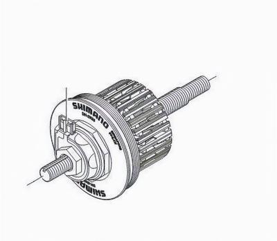 Shimano binnenwerk Nexus DH 2N35 140 mm zwart