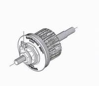 Shimano binnenwerk Nexus DH 2N35 140 mm zwart
