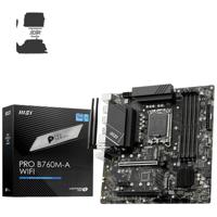 MSI PRO B760M-A WIFI Moederbord Socket Intel 1700 Vormfactor Micro-ATX Moederbord chipset Intel® B760 - thumbnail