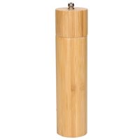 Pepermolen/zoutmolen bamboe hout beige 20 cm