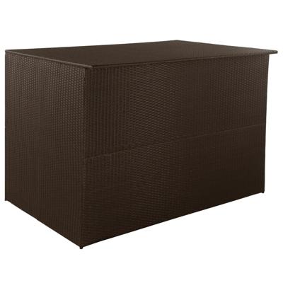 vidaXL Tuinbox 150x100x100 cm poly rattan bruin vidaXL Tuinbox 150x100x100 cm poly rattan bruin