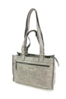 shopper schoudertas LAKE met laptopvak grijs
