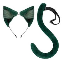 2 stks halloween katten aankleedsets inclusief katten haarband staart, dier cosplay kostuum voor kind halloween Lightinthebox - thumbnail