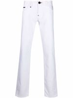 Philipp Plein jean droit à taille mi-haute - Blanc