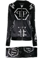 Philipp Plein hoodie à logo clouté - Noir