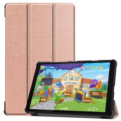 3-Vouw sleepcover hoes - Lenovo Tab M8 - Rose Goud 3-Vouw sleepcover hoes - Lenovo Tab M8 - Rose Goud