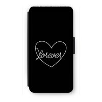 Forever heart black: iPhone 7 Plus Flip Hoesje - thumbnail