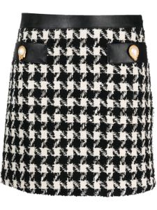 Moschino minijupe à motif pied-de-poule - Noir