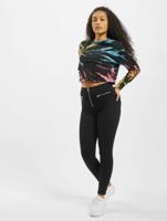 Urban Classics / trui Ladies Tie Dye Cropped in zwart