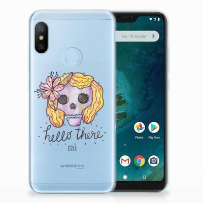 Silicone Back Case Xiaomi Mi A2 Lite Boho Skull Silicone Back Case Xiaomi Mi A2 Lite Boho Skull