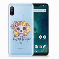 Silicone Back Case Xiaomi Mi A2 Lite Boho Skull