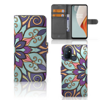 OnePlus Nord N100 Hoesje Purple Flower - thumbnail