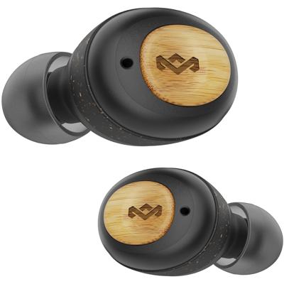 The House Of Marley CHAMPIONTWSBK Headset Draadloos In-ear Muziek USB Type-C Bluetooth Zwart, Hout