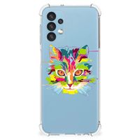 Samsung Galaxy A13 (4G) Stevig Bumper Hoesje Cat Color