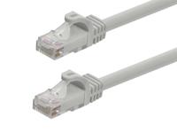 Monoprice Flexboot Cat6 Ethernet-patchkabel - netwerkinternetkabel - RJ45, gestrand, 550Mhz, UTP, puur kale koperdraad, 24AWG, 4,3 m, grijs
