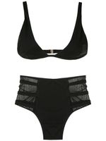 Brigitte hot pants bikini set - Noir - thumbnail