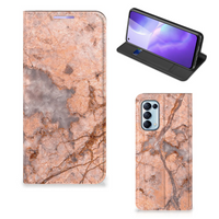 OPPO Find X3 Lite Standcase Marmer Oranje - thumbnail