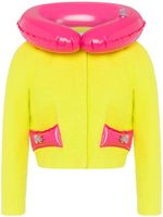 Moschino veste Inflatable en tweed - Jaune - thumbnail