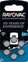 Rayovac Varta Rayovac akoestische speciale kwikvrije grootte 675 hoortoestelbatterijen - 6-pack