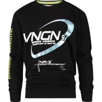 Vingino longsleeve Jurt met printopdruk zwart