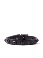 Valentino Garavani bracelet en cuir à ornements Rockstud - Noir - thumbnail