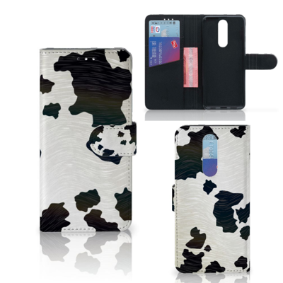 Alcatel 3 (2019) Telefoonhoesje met Pasjes Koeienvlekken Alcatel 3 (2019) Telefoonhoesje met Pasjes Koeienvlekken