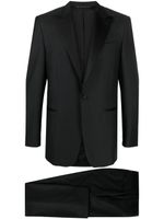 Canali costume à veste à simple boutonnage - Noir