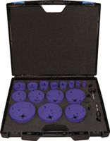 Promat Gatenzagenset | 17-delig 19-114 mm | snijdiepte 38 mm HSS-Co8 - 4000800194 4000800194