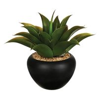 Atmosphera Aloe Vera kunstplant in keramische pot 37 cm - thumbnail