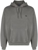 Lacoste hoodie en coton à patch logo - Gris - thumbnail