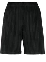 Pleats Please Issey Miyake short Thicker Bottoms 1 à design plissé - Noir