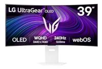 LG Ultragear™ 39GX90SA-W 39 inch gaming pc-monitor - OLED-paneel QHD-resolutie (3440 x 1440), 1ms 240Hz, DisplayHDR™400 True Black, DCI-P3 98,5% (CIE1976), FreeSync Premium, G-Sync compatibel