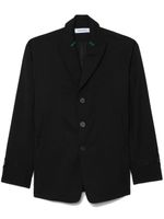 Kiko Kostadinov blazer boutonné à empiècements contrastants - Noir