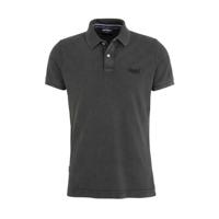 Superdry slim fit polo gewassen zwart