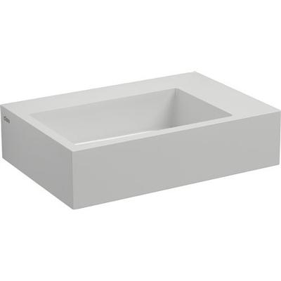 Fontein Clou Flush 2 Plus Rechthoek 42.5x29x10.5cm Mineraalmarmer Wit 1 Voorbewerkte Kraangat Fontein Clou Flush 2 Plus Rechthoek 42.5x29x10.5cm Mineraalmarmer Wit 1 Voorbewerkte Kraangat