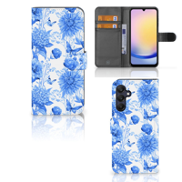 Hoesje voor Samsung Galaxy A25 Flowers Blue