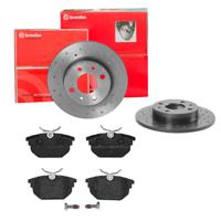 Remmenset, remschijf BREMBO, Remschijftype: Geperforeerd, Inbouwplaats: Achteras: , u.a. für Alfa Romeo, Fiat, Lancia - thumbnail