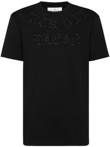 Philipp Plein t-shirt Gothic à patch logo - Noir