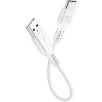 Vivanco 38567 0.15 m USB naar USB C Mannelijk Wit - USB-kabel (0,15 m, USB A, USB C, 2.0/3.0 (3.1 Gen 1), mannelijk/mannelijk, wit)