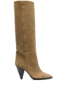 ISABEL MARANT bottes Ririo 90 mm en daim - Tons neutres