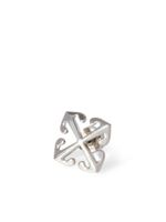 Off-White puce d'oreille Arrow - Argent