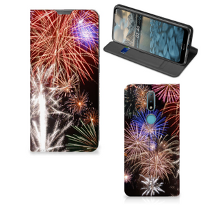 Nokia 2.4 Hippe Standcase Vuurwerk